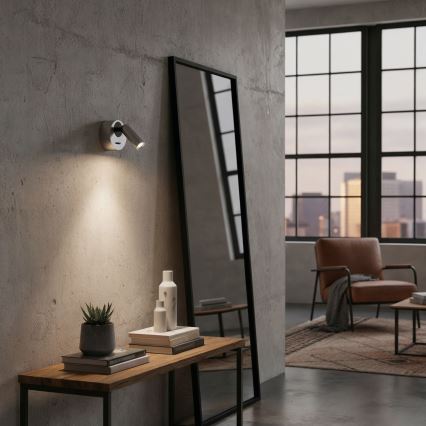 Ideal Lux - LED vægspot BEAN LED/3W/230V CRI 90 skinnende krom