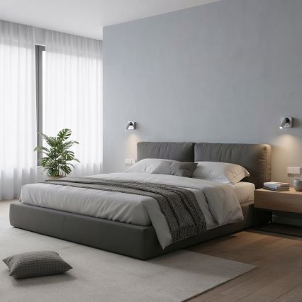 Ideal Lux - LED vægspot BEAN LED/3W/230V CRI 90 skinnende krom