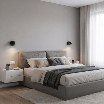 Ideal Lux - LED vægspot BEAN LED/3W/230V CRI 90 sort