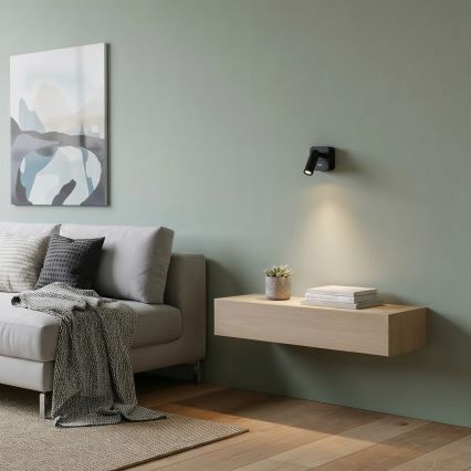 Ideal Lux - LED vægspot BEAN LED/3W/230V CRI 90 sort