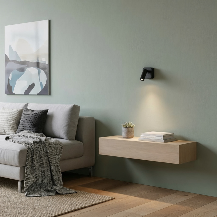 Ideal Lux - LED vægspot BEAN LED/3W/230V CRI 90 sort