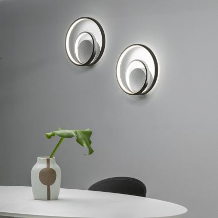 Ideal Lux - LED vægspot dæmpbar OZ LED/28W/230V CRI 90 sort
