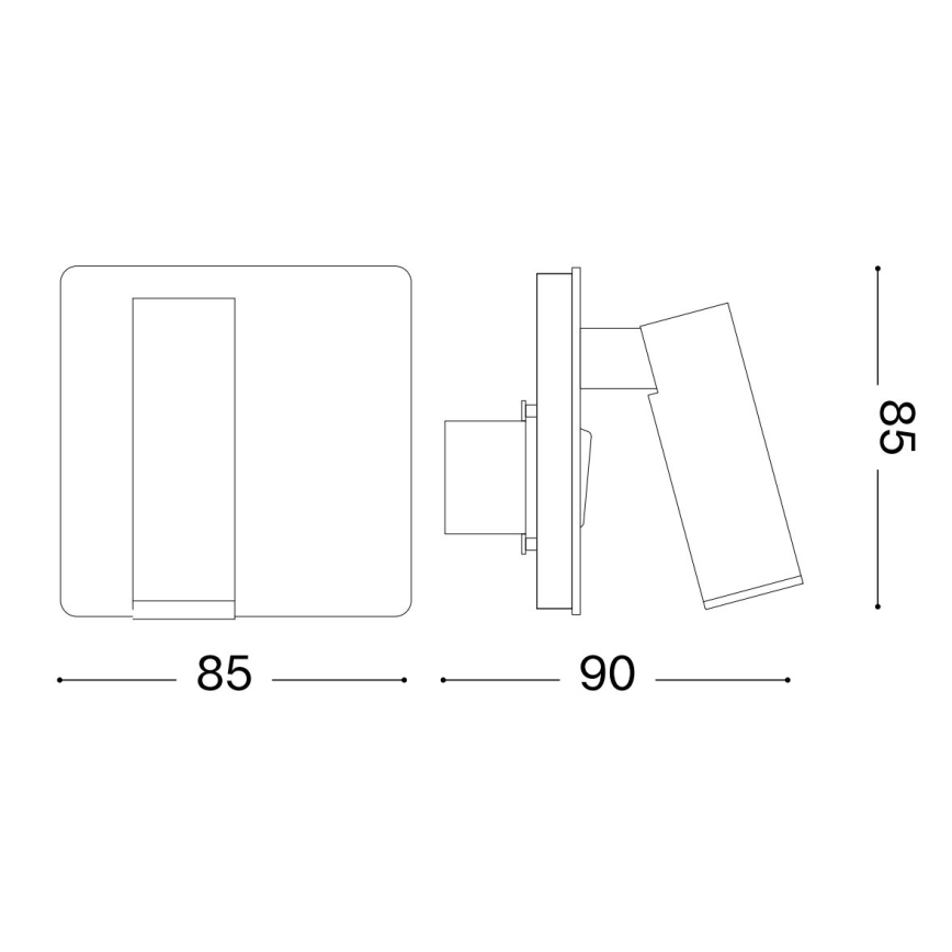 Ideal Lux - LED vægspot LITE LED/3W/230V CRI 90 hvid