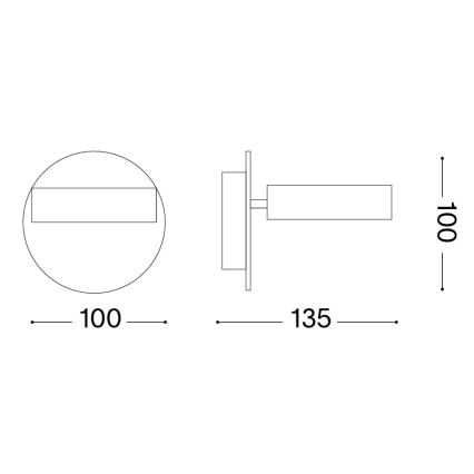 Ideal Lux - LED vægspot OBY LED/6W/230V CRI 90 hvid