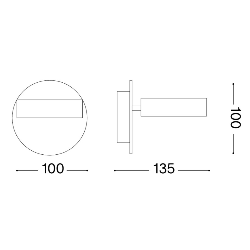 Ideal Lux - LED vægspot OBY LED/6W/230V CRI 90 hvid