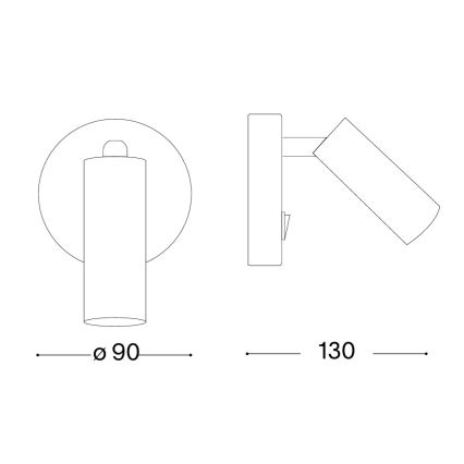 Ideal Lux - LED-vægspot PAGE LED/3W/230V CRI 90 hvid