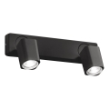 Ideal Lux - LED vægspot RUDY 2xGU10/7W/230V CRI 90 sort