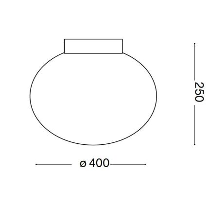 Ideal Lux - Loftlampe CANDY 1xE27/42W/230V diameter 40 cm hvid