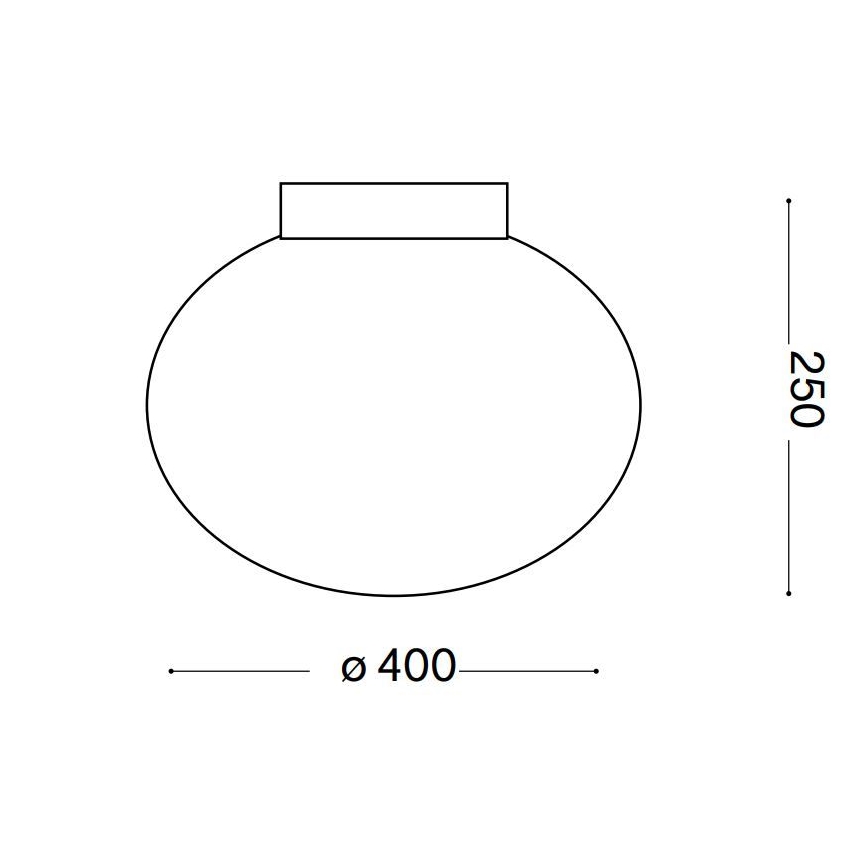 Ideal Lux - Loftlampe CANDY 1xE27/42W/230V diameter 40 cm hvid