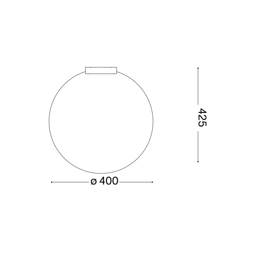 Ideal Lux - Loftlampe CARTA 1xE27/25W/230V diameter 40 cm hvid