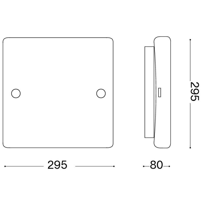 Ideal Lux - Loftlampe CELINE 2xE27/60W/230V 29,5x29,5 hvid