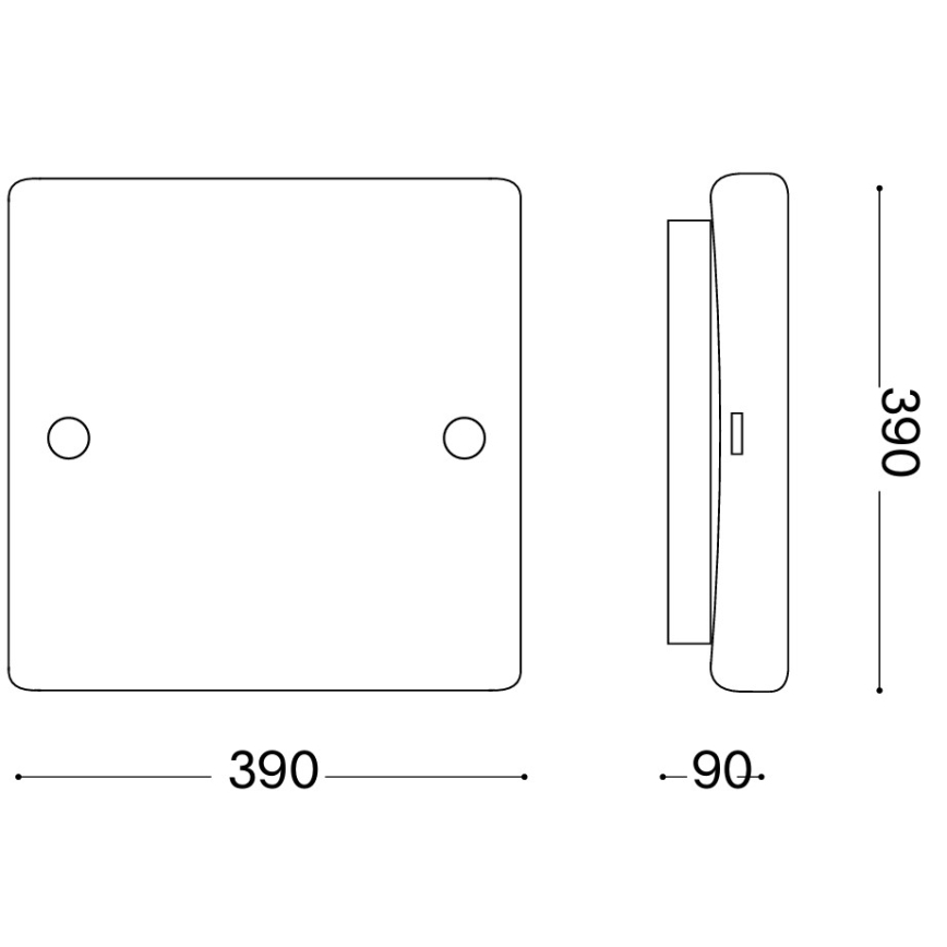 Ideal Lux - loftlampe CELINE 3xE27/60W/230V 39x39 hvid