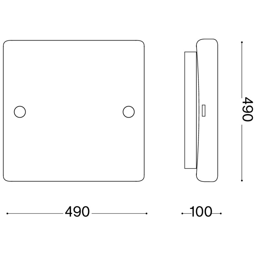 Ideal Lux - Loftlampe CELINE 4xE27/60W/230V 49x49 hvid