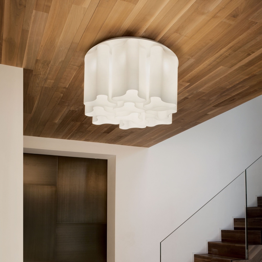 Ideal Lux - Loftlampe COMPO 10xE27/52W/230V Ø 73,5 cm hvid