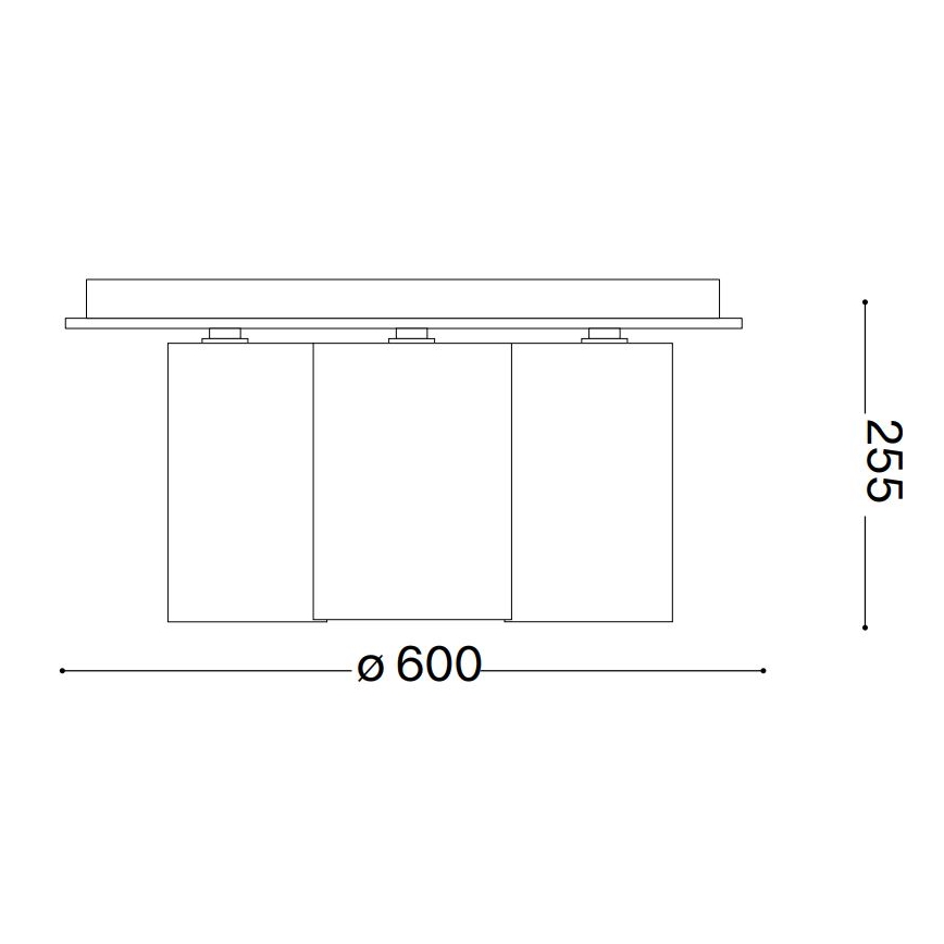 Ideal Lux - Loftlampe DAISY 6xE27/52W/230V diameter 60 cm guldfarvet/hvid