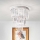 Ideal Lux - Loftlampe i krystal CARLTON 12xE14/40W/230V diameter 50 cm skinnende krom