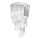 Ideal Lux - Loftlampe i krystal CARLTON 8xE14/40W/230V diameter 40 cm skinnende krom