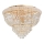 Ideal Lux - Loftlampe i krystal DUBAI 24xE14/28W/230V diameter 78 cm guldfarvet