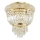 Ideal Lux - Loftlampe i krystal DUBAI 3xE14/28W/230V diameter 32 cm guldfarvet