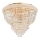 Ideal Lux - Loftlampe i krystal DUBAI 6xE14/28W/230V diameter 52 cm guldfarvet