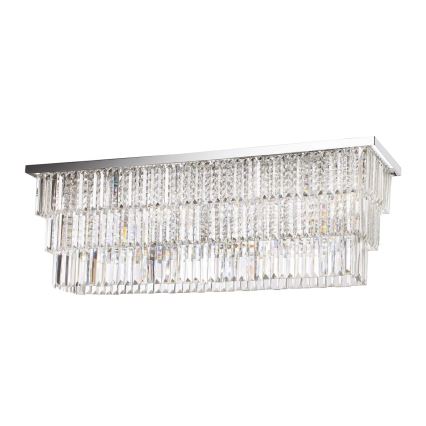 Ideal Lux – Loftlampe i krystal MARTINEZ 8×E14/40W/230V