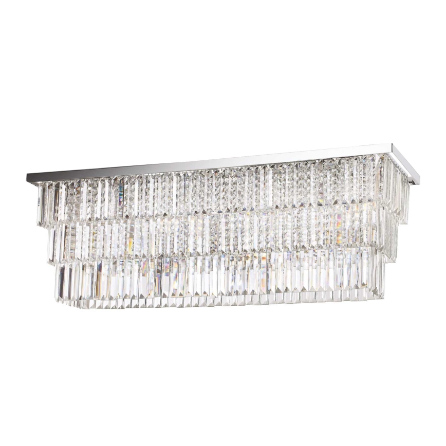 Ideal Lux – Loftlampe i krystal MARTINEZ 8×E14/40W/230V