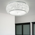 Ideal Lux - Loftlampe i krystal PASHA 14xE14/40W/230V diameter 65 skinnende krom