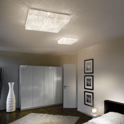 Ideal Lux - Loftlampe i krystal QUADRO 12xG9/40W/230V