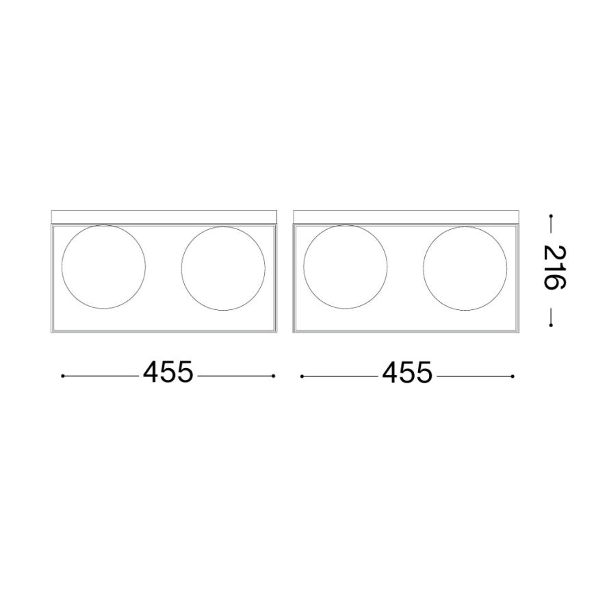 Ideal Lux - Loftlampe LINGOTTO 4xE14/40W/230V