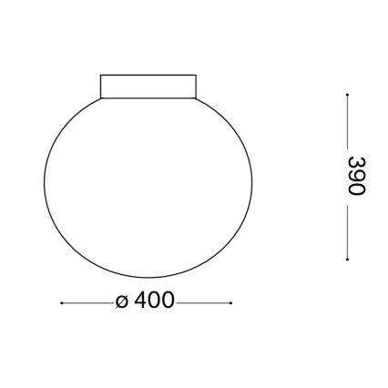 Ideal Lux - Loftlampe MAPA 1xE27/60W/230V 400 mm