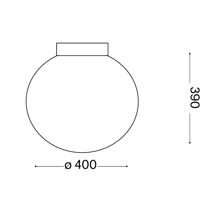 Ideal Lux - Loftlampe MAPA 1xE27/60W/230V 400 mm
