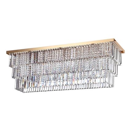 Ideal Lux - Loftlampe MARTINEZ 8xE14/40W/230V guld