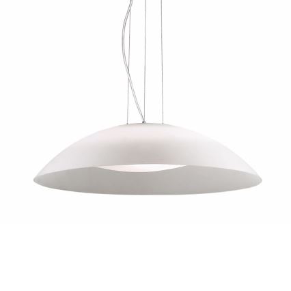 Ideal Lux - Loftlampe med wireophæng, 3xE27/60W/230V, Ø64 cm, hvid