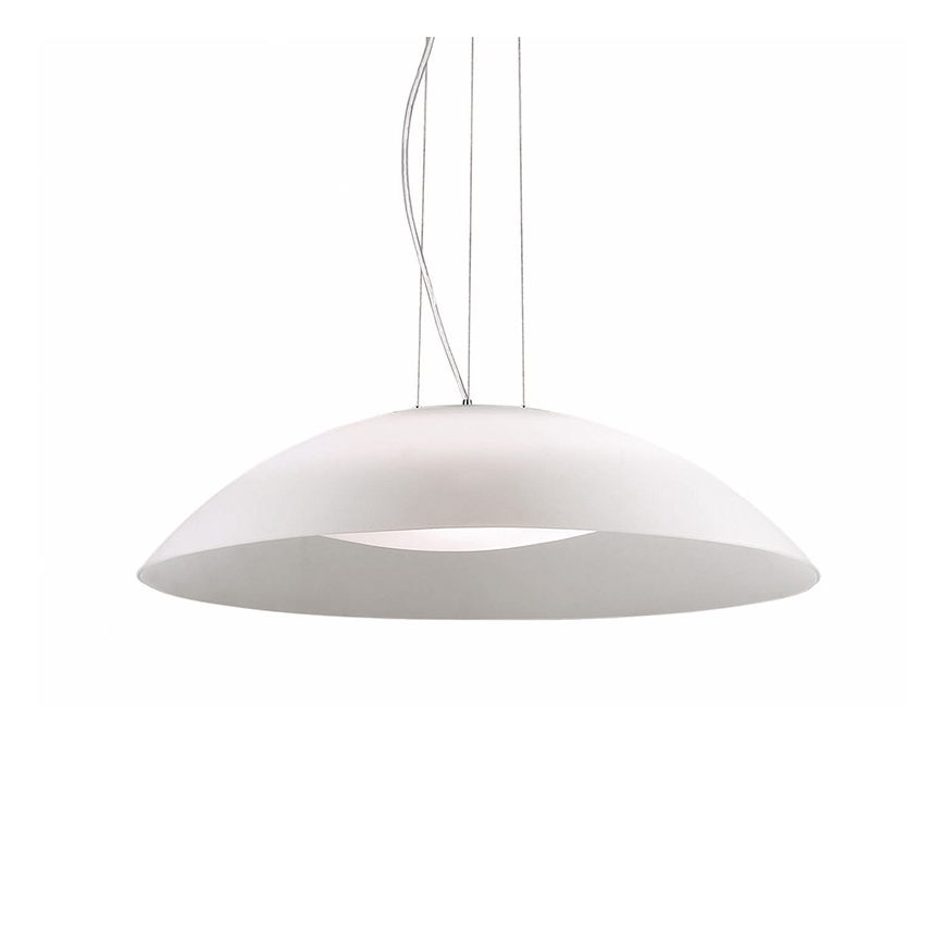 Ideal Lux - Loftlampe med wireophæng, 3xE27/60W/230V, Ø64 cm, hvid