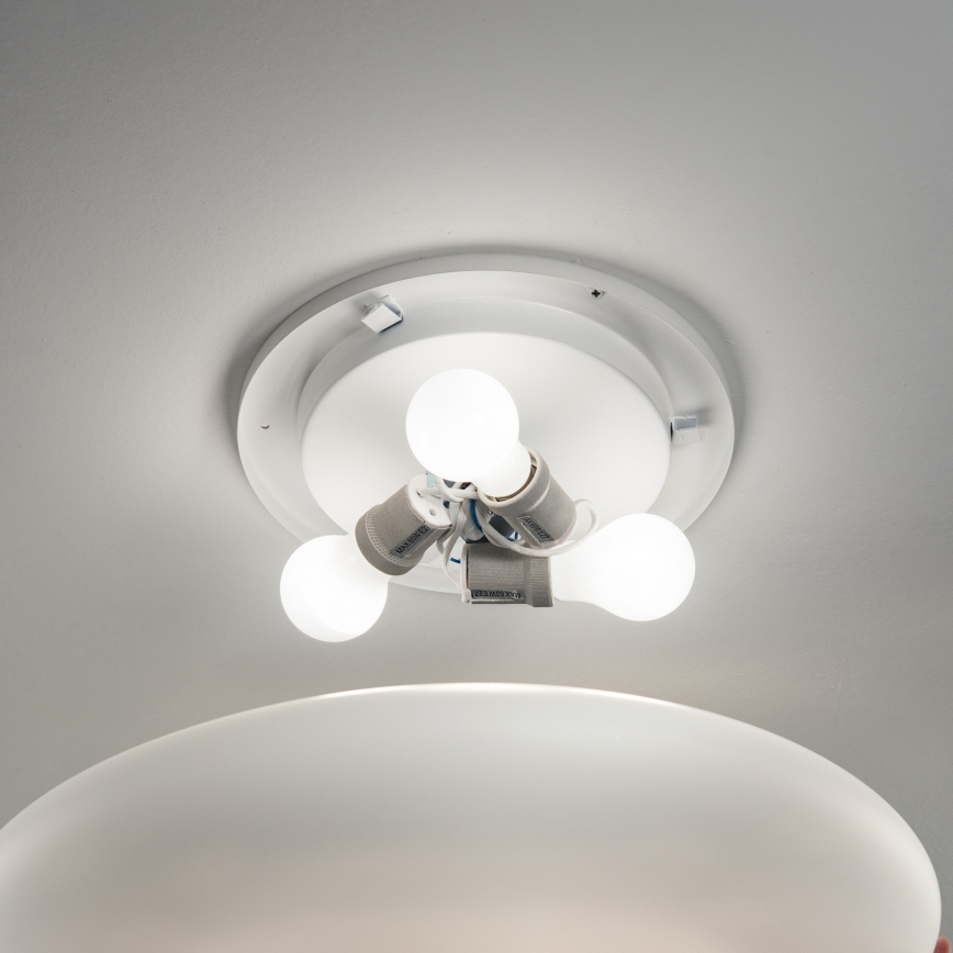 Ideal Lux - Loftlampe SMARTIES 2xE27/42W/230V Ø 42,5 cm hvid