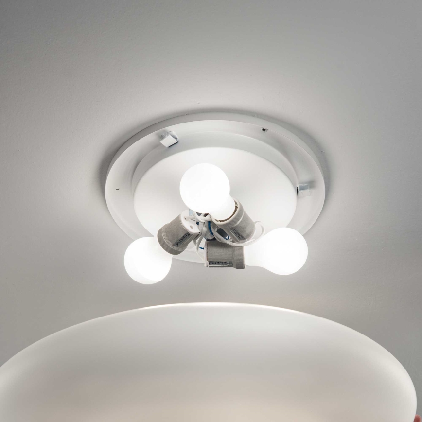 Ideal Lux - Loftlampe SMARTIES 3xE27/42W/230V Ø 50 cm hvid