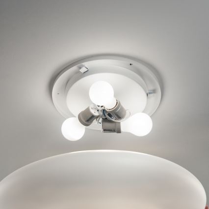 Ideal Lux - Loftlampe SMARTIES 3xE27/42W/230V Ø 50 cm hvid
