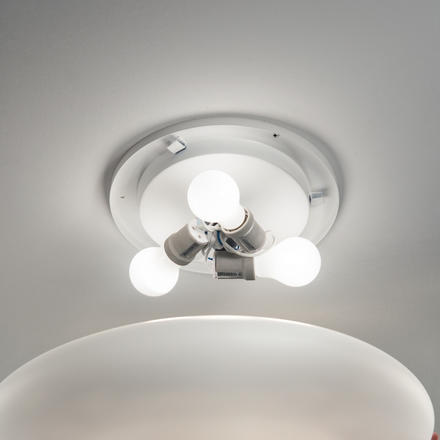Ideal Lux - Loftlampe SMARTIES 3xE27/42W/230V Ø 60 cm hvid
