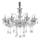 Ideal Lux - Lysekrone i krystal m. kædeophæng COLOSSAL 8xE14/40W/230V diameter 78 cm skinnende krom