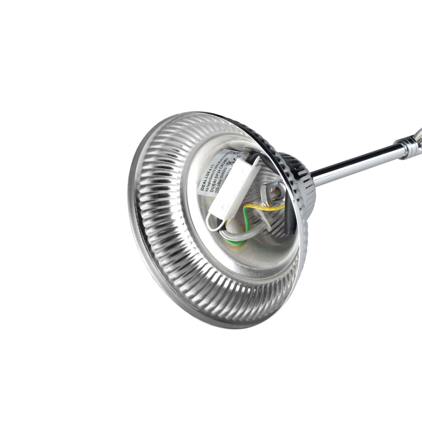 Ideal Lux - Lysekrone i krystal m. kædeophæng DUBAI 24xE14/28W/230V diameter 80 cm skinnende krom