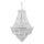 Ideal Lux - Lysekrone i krystal m. kædeophæng DUBAI 24xE14/28W/230V diameter 80 cm skinnende krom