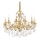 Ideal Lux - Lysekrone i krystal m. kædeophæng GIOCONDA 12xE14/40W/230V diameter 90 cm guldfarvet