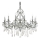 Ideal Lux - Lysekrone i krystal m. kædeophæng GIOCONDA 12xE14/40W/230V diameter 90 cm sølvfarvet