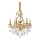 Ideal Lux - Lysekrone i krystal m. kædeophæng GIOCONDA 6xE14/40W/230V diameter 62 cm guldfarvet