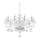 Ideal Lux - Lysekrone i krystal m. kædeophæng NEGRESCO 10xE14/28W/230V diameter 85 cm transparent