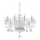 Ideal Lux - Lysekrone i krystal m. kædeophæng NEGRESCO 8xE14/28W/230V diameter 73,5 cm transparent
