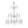 Ideal Lux - Lysekrone i krystal m. kædeophæng REDENTORE 18xE14/40W/230V diameter 102 cm transparent