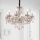 Ideal Lux - Lysekrone i krystal m. kædeophæng ROSE 8xE14/40W/230V diameter 78 cm beige
