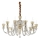 Ideal Lux - Lysekrone i krystal m. kædeophæng STRAUSS 12xE14/40W/230V diameter 84,5 cm messing