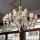 Ideal Lux - Lysekrone i krystal m. kædeophæng STRAUSS 18xE14/40W/230V diameter 85 cm messing